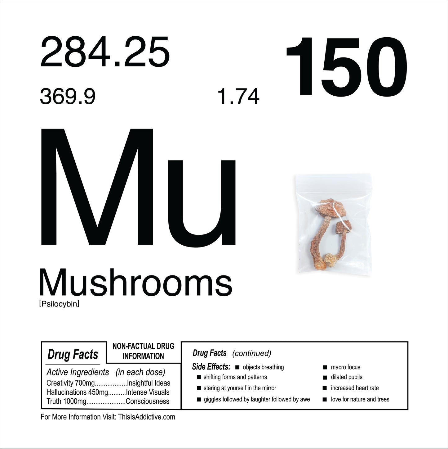 Periodic Table of Psychedelics Archival Print Set