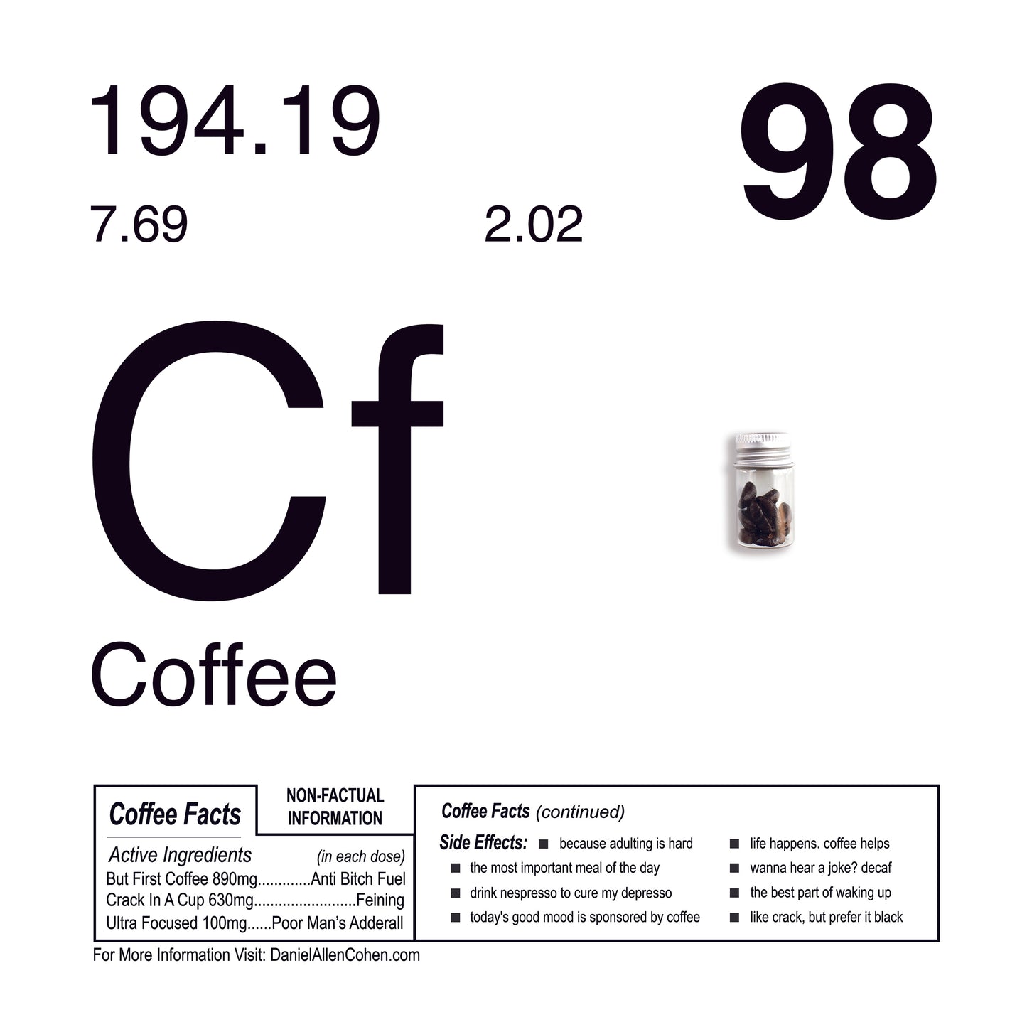 Periodic Table of Addiction Archival Prints