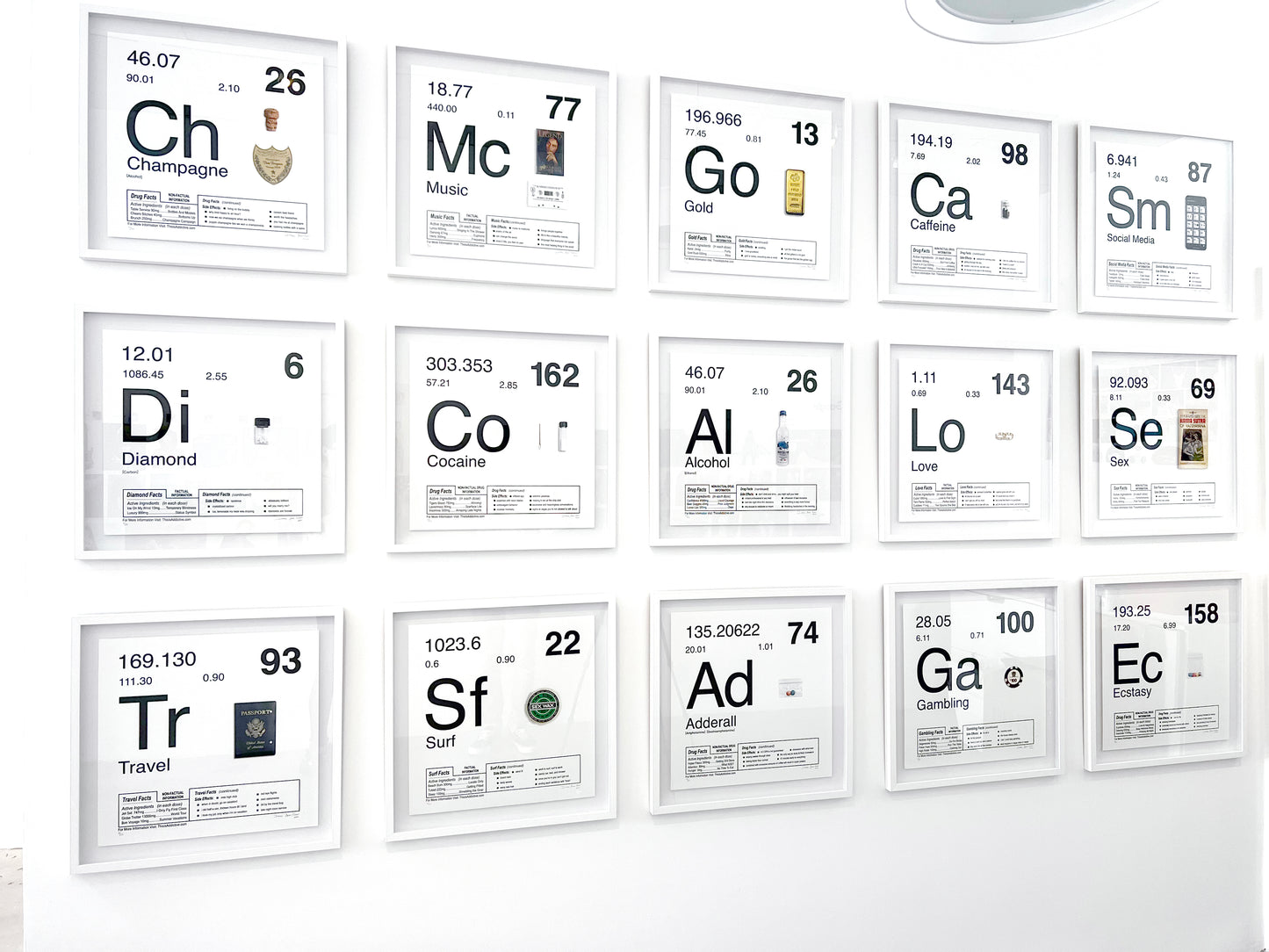 Periodic Table of Addiction Archival Prints