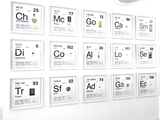 Periodic Table of Addiction Archival Prints