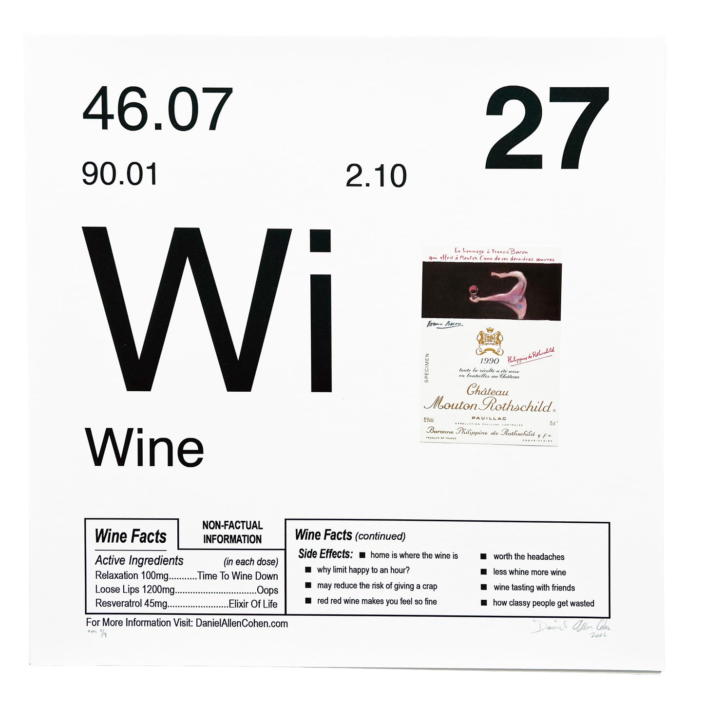 Wine - Artist Mulitple / Archival Print