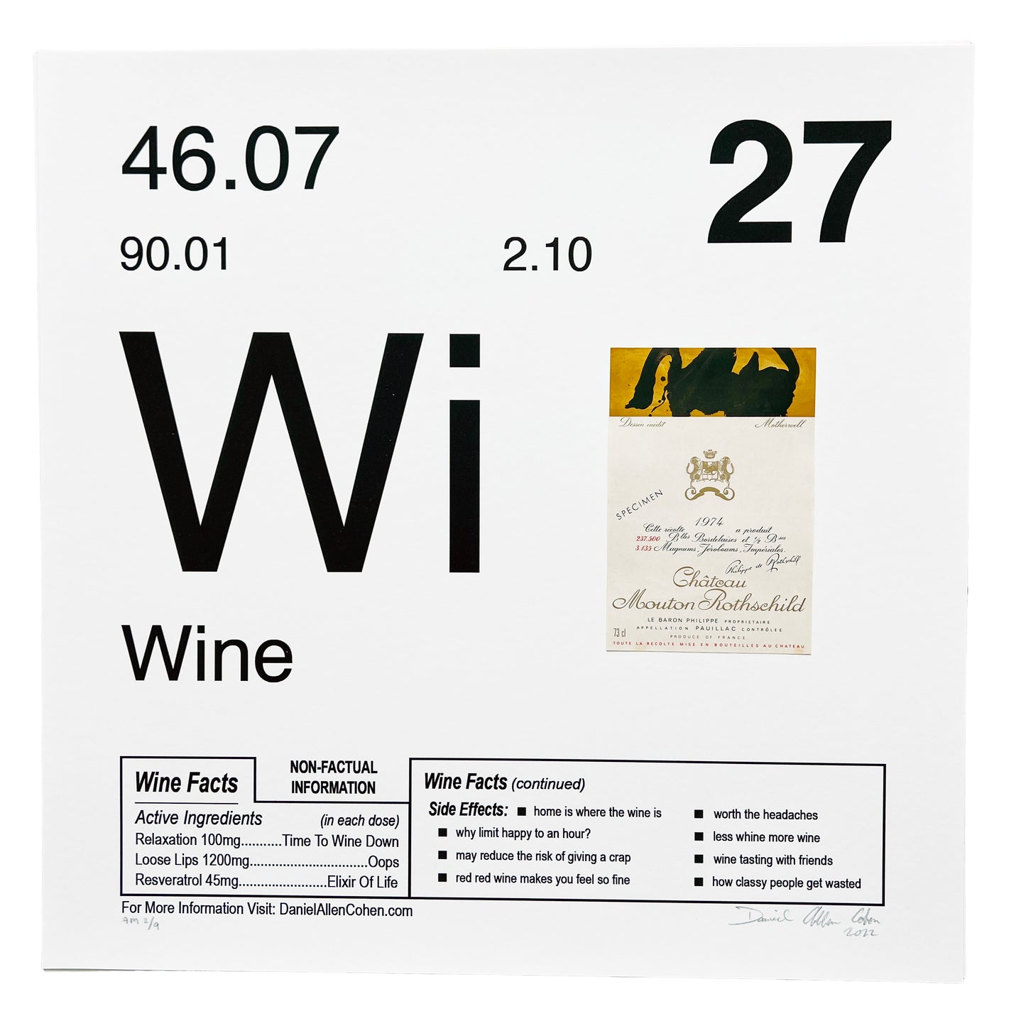 Wine - Artist Mulitple / Archival Print