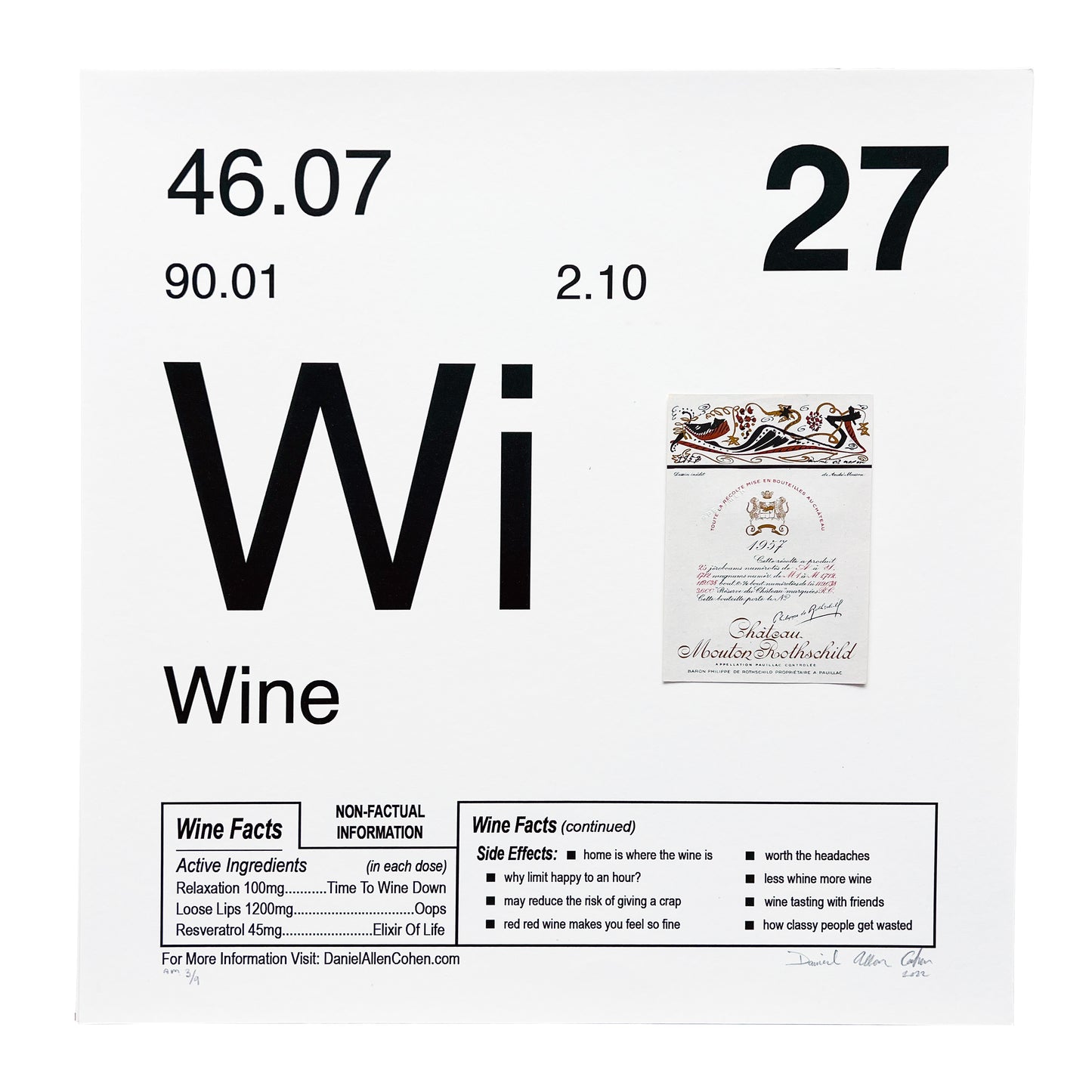 Wine - Artist Mulitple / Archival Print