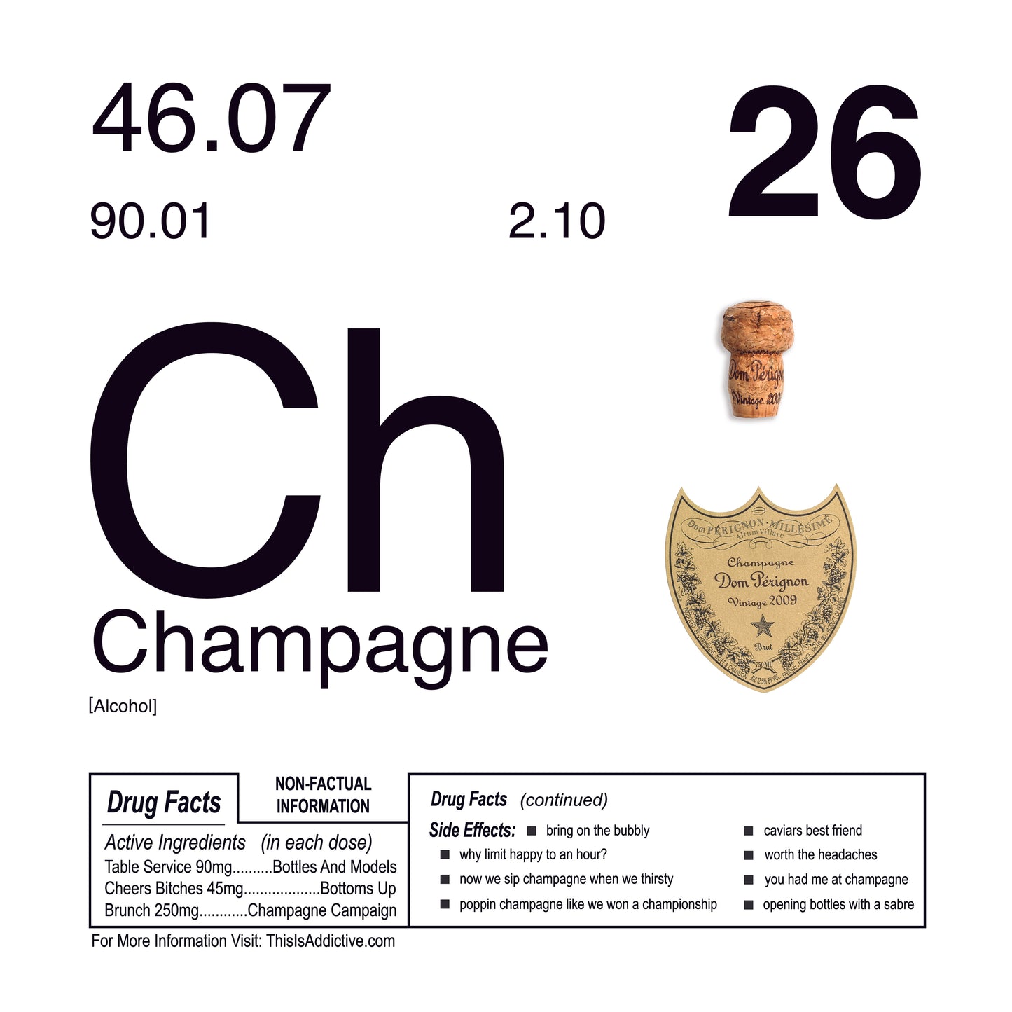 Periodic Table of Addiction Archival Prints